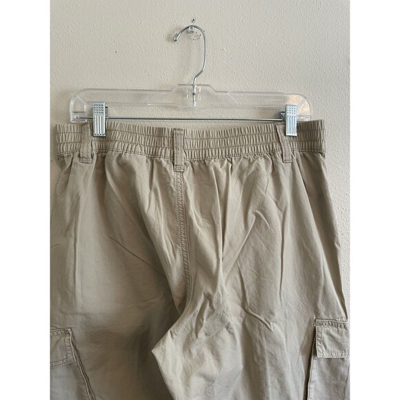 NWT H&M Divided Woman's Light Beige Canvas Cargo Pants Size 8 - Picture 6 of 10